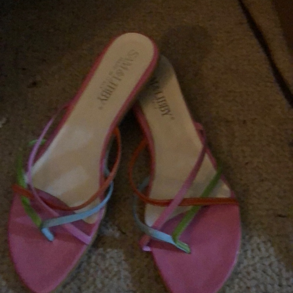Sandals, there is a small scuff mark on bottom